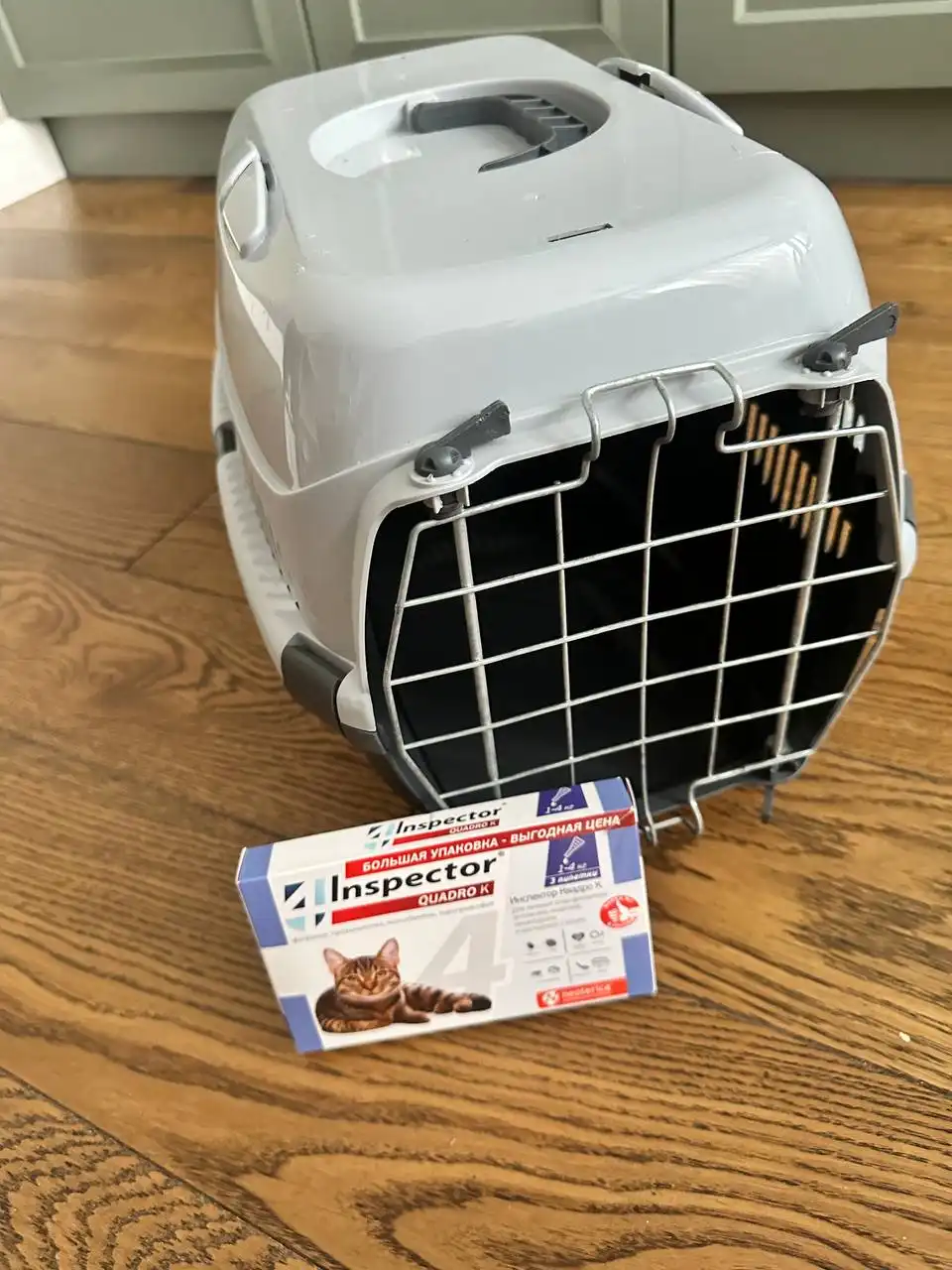 Переноска и глистогонное для котика - Для кошек (Животные) в Химки