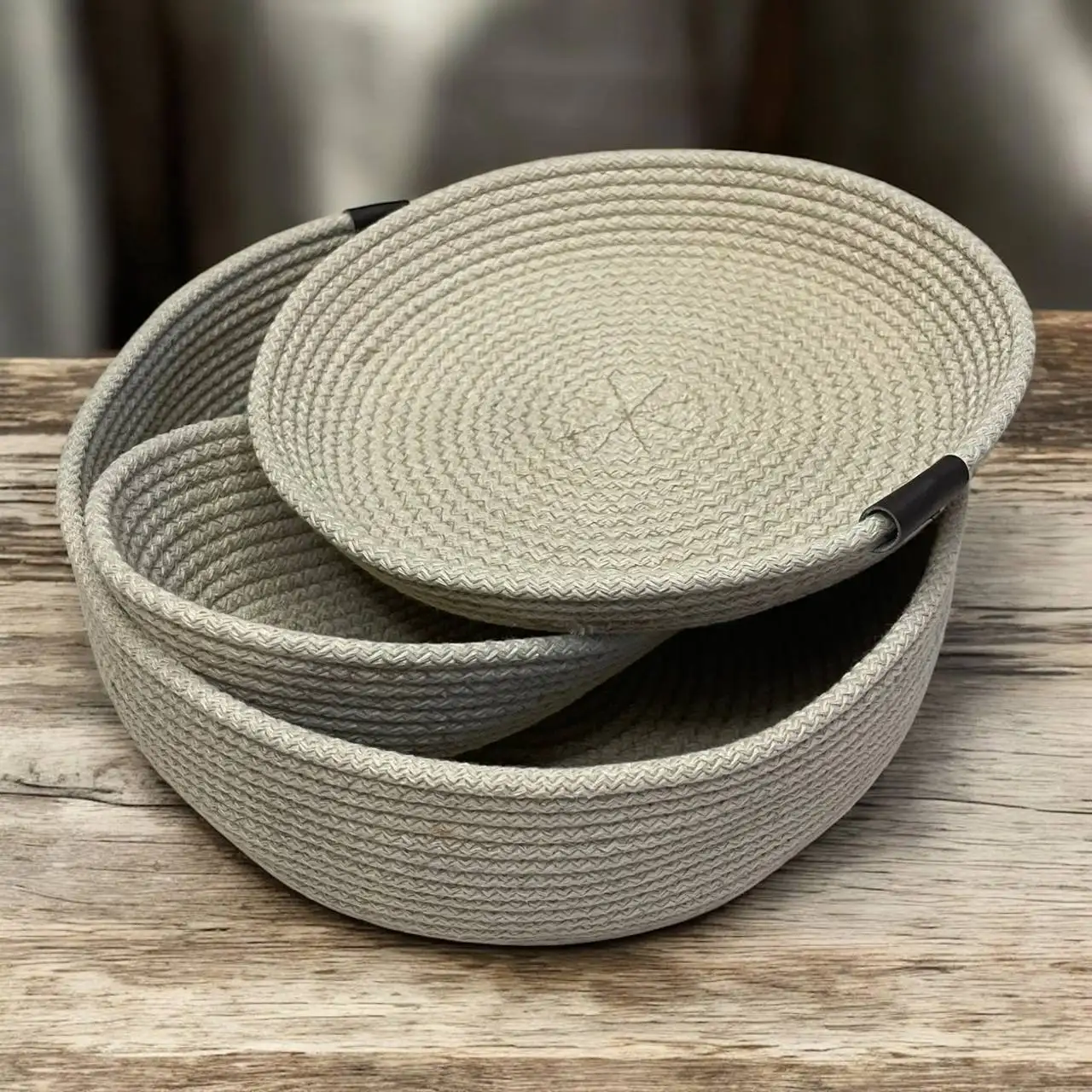 Хлопковые интерьерные корзиночки для хранения мелочей - Хранение и организация (Для дома и дачи) в Химки