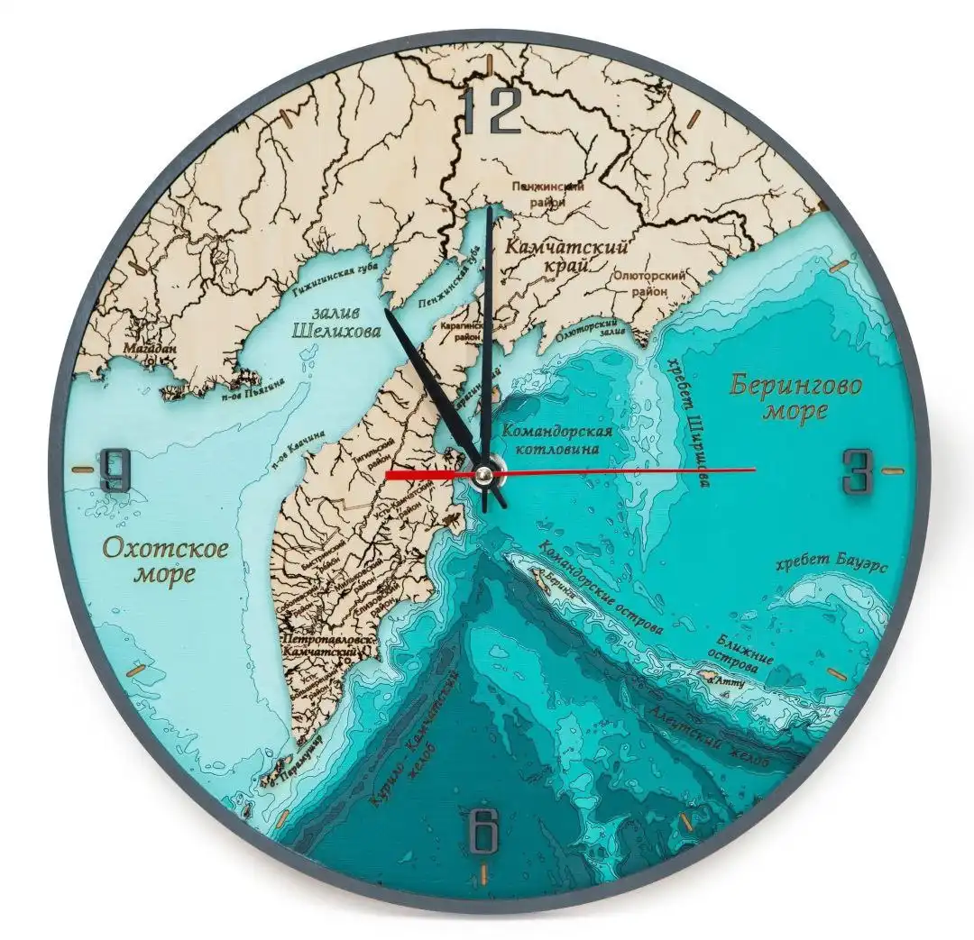 Двухслойные и многослойные часы с гравировкой