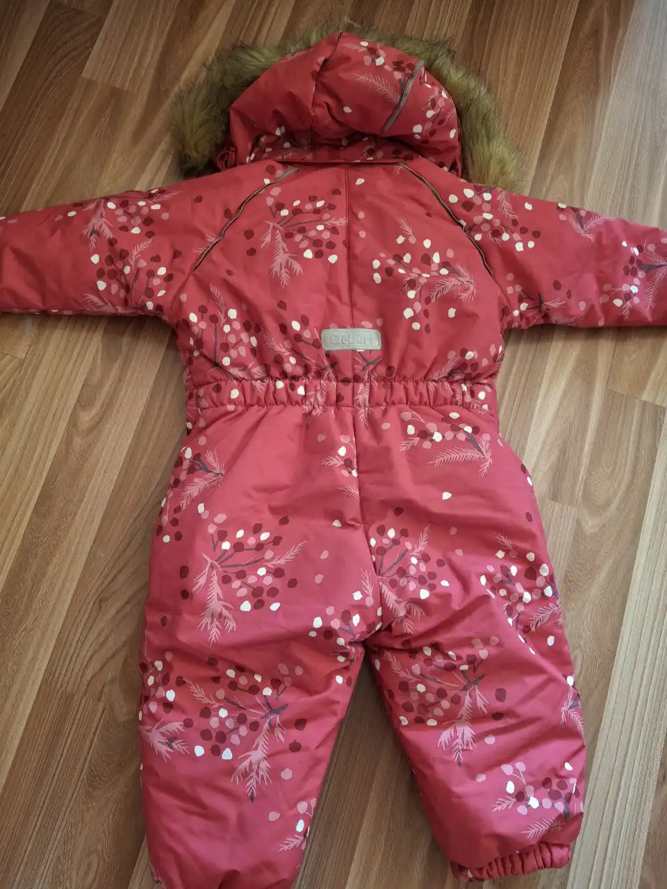 Зимний теплый комбинезон для девочки размер 80