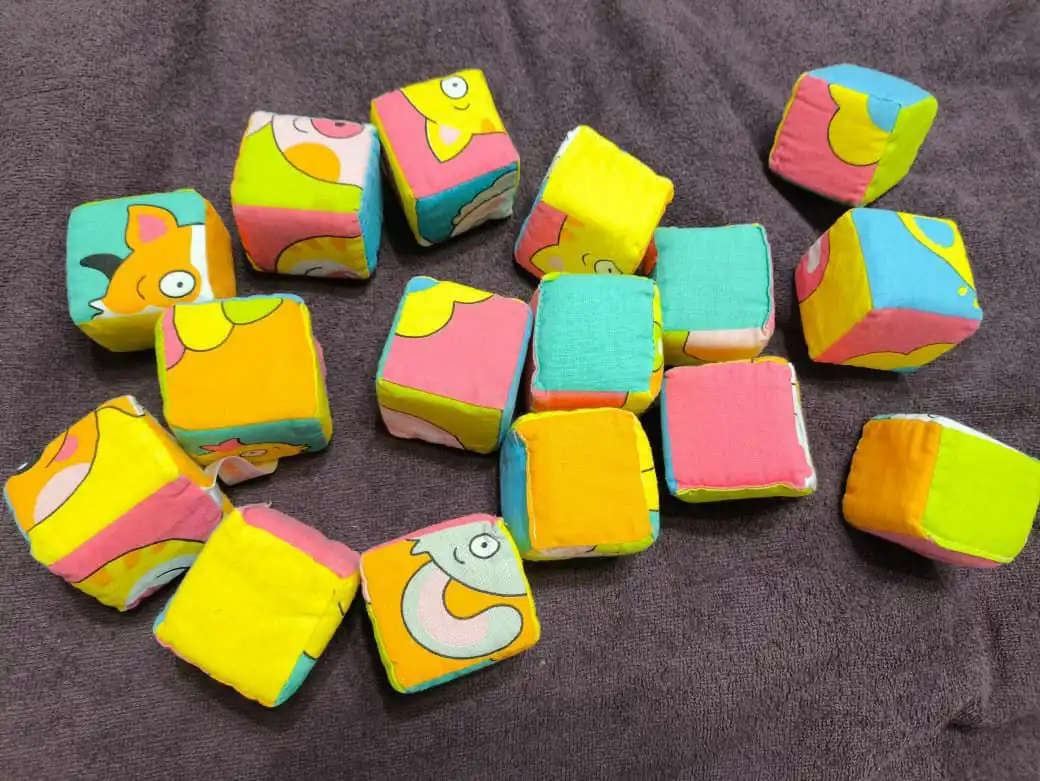 Мягкие кубики со звуком