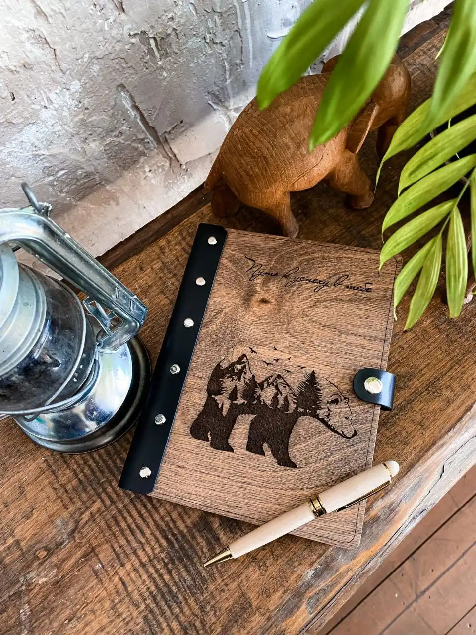 Блокноты-ежедневники ручной работы с гравировкой