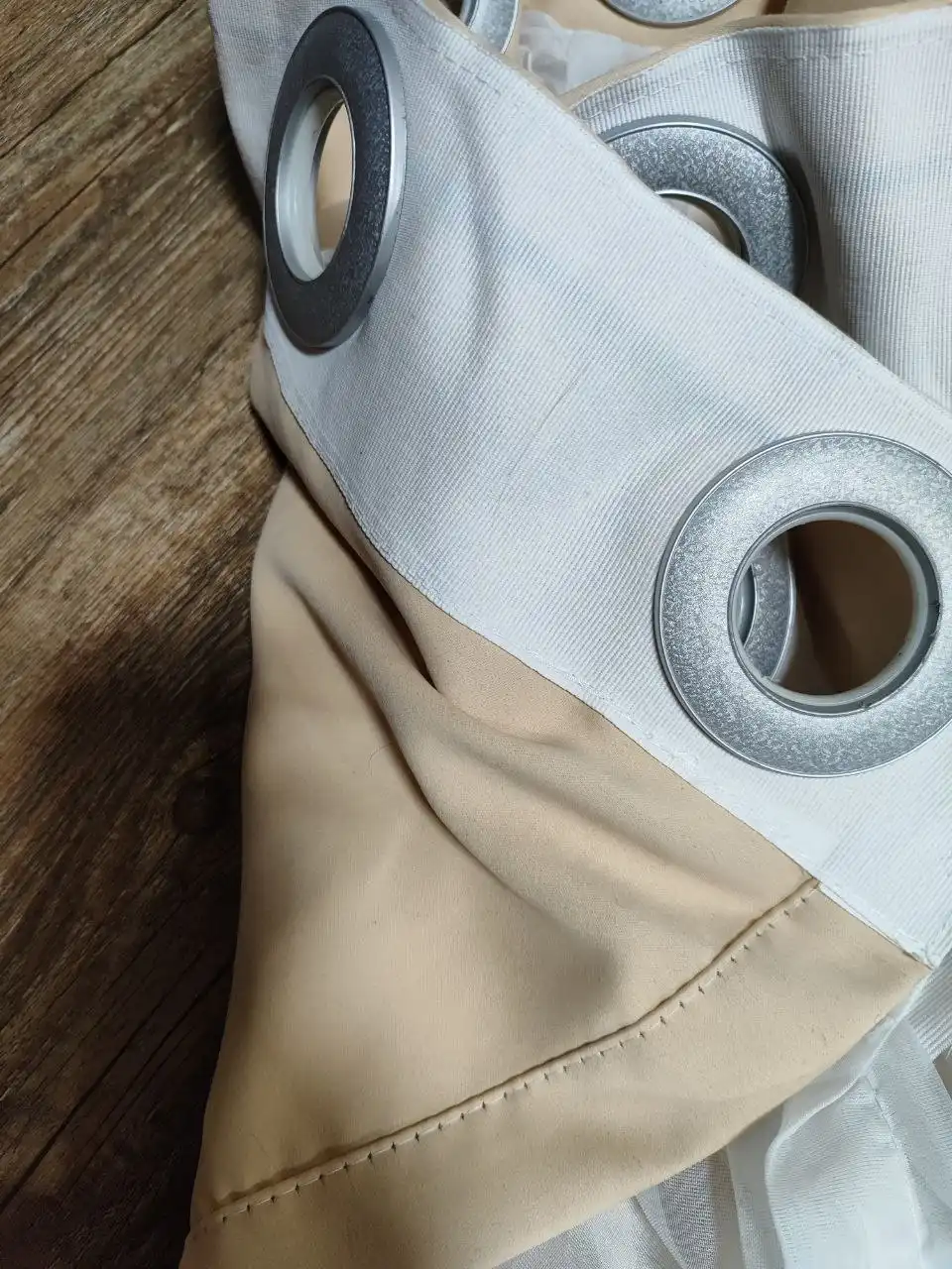 Шторы с тюлем персикового цвета