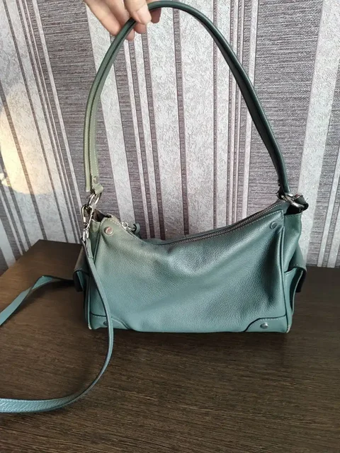 Кожаная сумка с потёртостями - Посуда в Владивосток