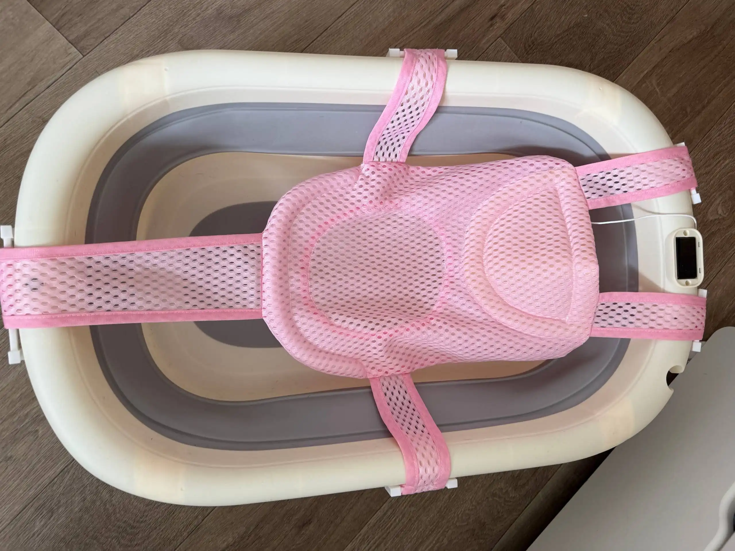 Ванночка со встроенным термометром и гамаком для купания - Ванночки и аксессуары для купания (Товары для детей) в Владивосток