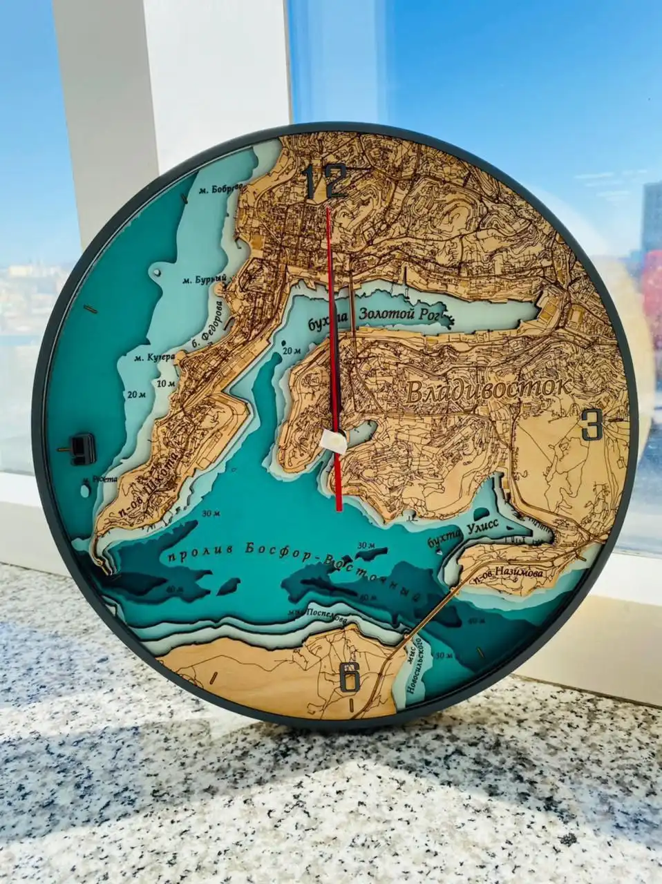 Двухслойные и многослойные часы с гравировкой - Часы (Барахолка) в Владивосток