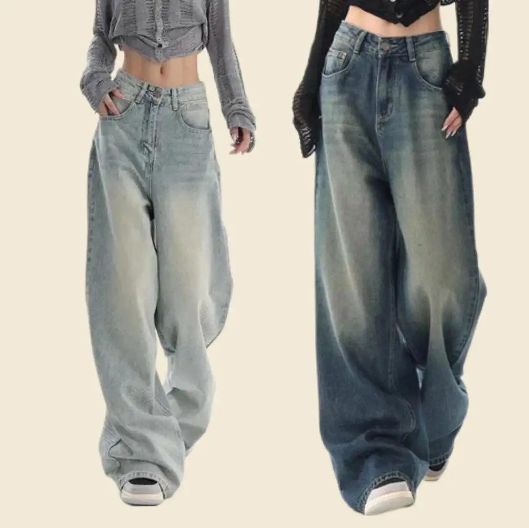 Джинсы палаццо б/у, размер 42 - Женская одежда (Одежда) в Владивосток