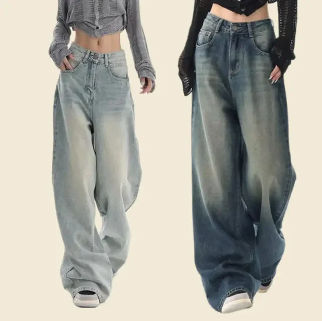 Джинсы палаццо б/у, размер 42 - Лосины в Владивосток