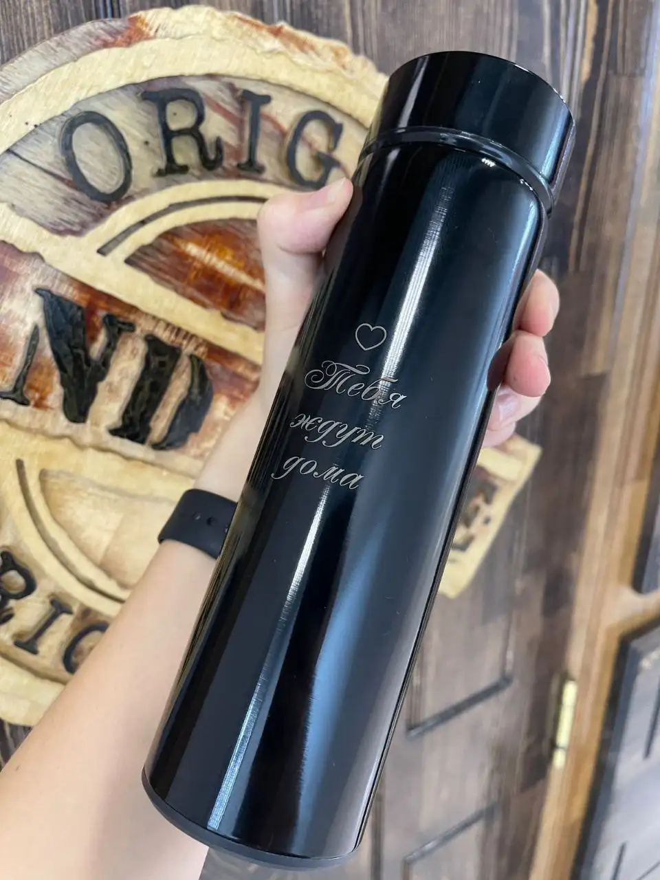 Лазерная гравировка на термосах и термокружках - Лазерная гравировка (Услуги) в Владивосток