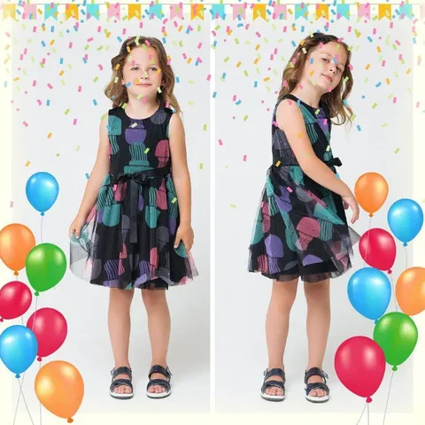 Нарядное детское платье CROCKID рост 134 - Верхняя одежда и джинсы в Владивосток