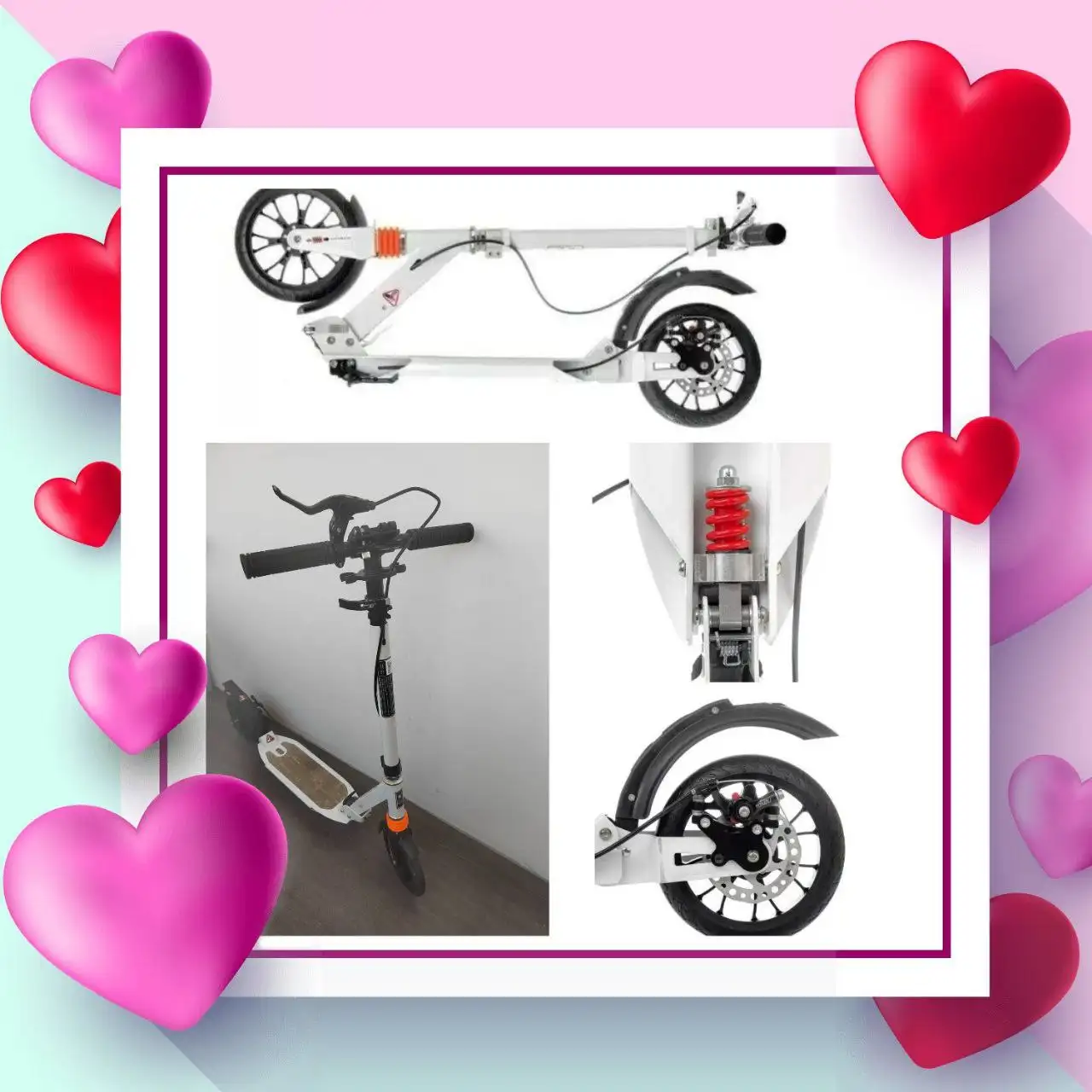 Самокат Scooter двухколесный складной с дисковым тормозом и подарком - Самокаты (Барахолка) в Владивосток