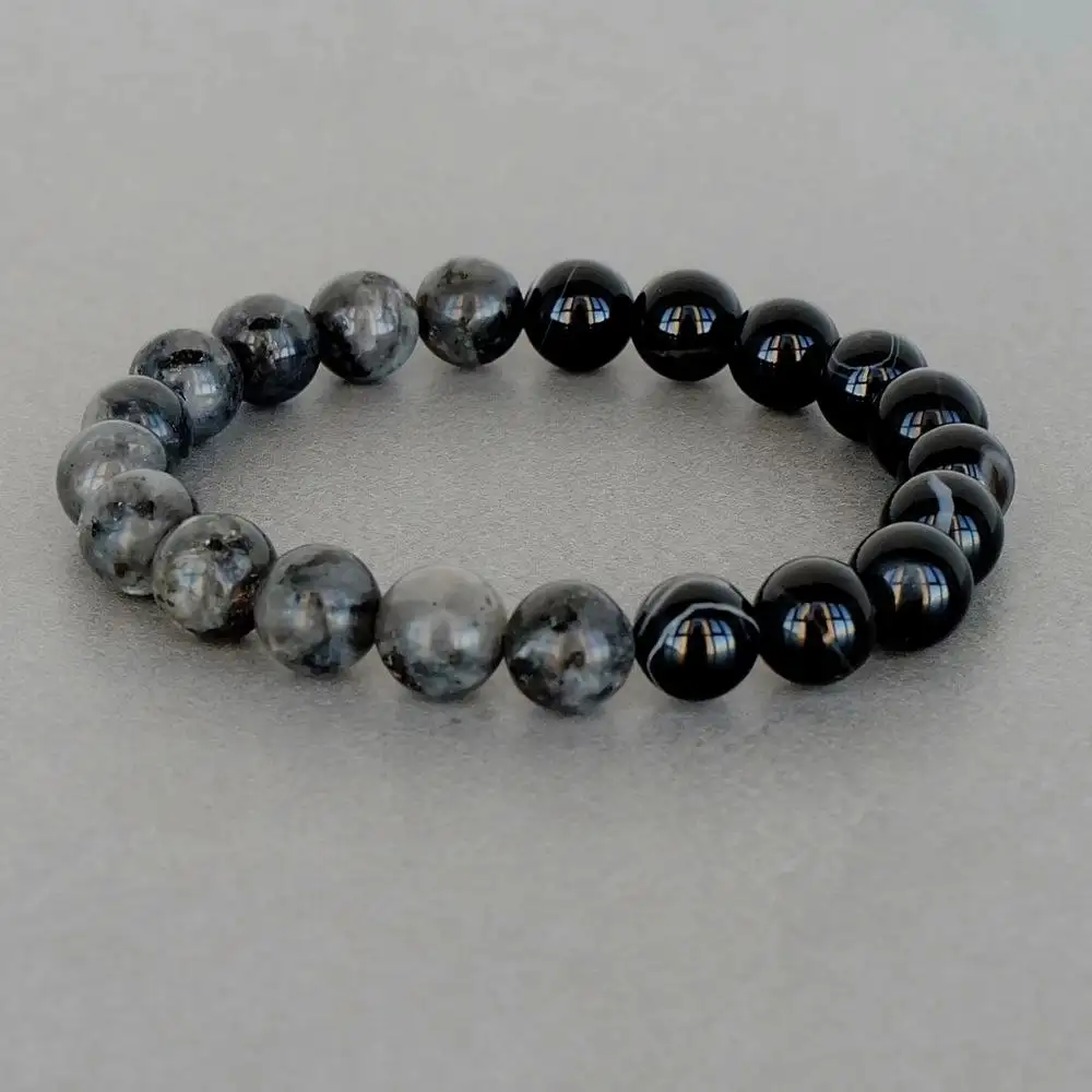 Браслеты из натуральных камней с ювелирной сталью - Украшения (Барахолка) в Владивосток