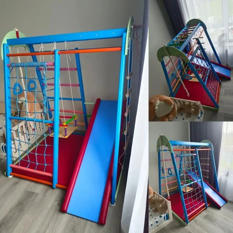 Продам детский спортивный комплекс с горкой, качелями и канатом - Детские спорткомплексы в Владивосток