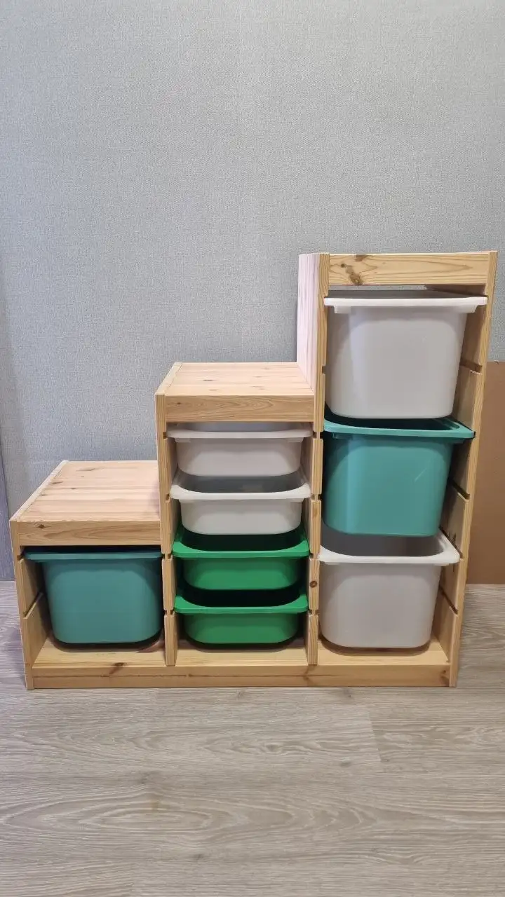 Стеллаж для игрушек ТРУФАСТ из массива сосны - Мебель (Барахолка) в Владивосток