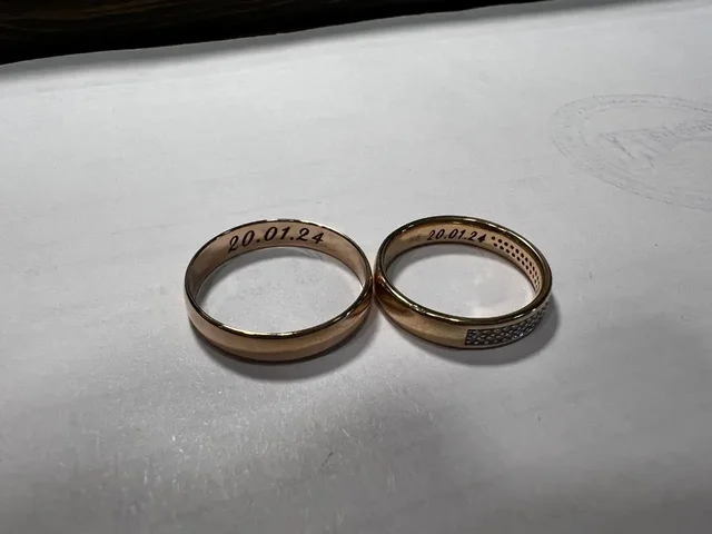 Лазерная гравировка на кольцах - Фотогравировка в Владивосток