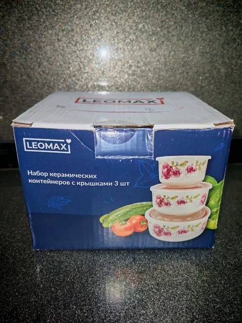 Набор керамических контейнеров новый в упаковке - null в Владивосток