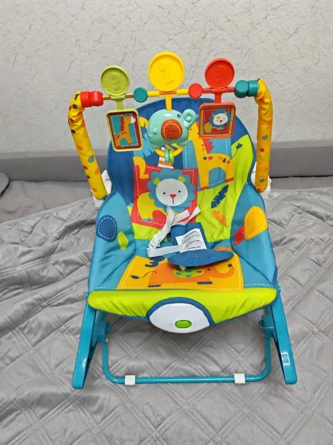 Детский шезлонг с вибрацией и музыкой - Товары для детей в Владивосток