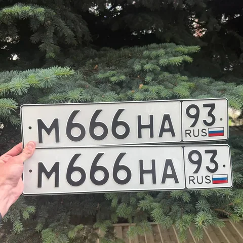 Госномер М666НА93 с оформлением - Авто в Краснодар