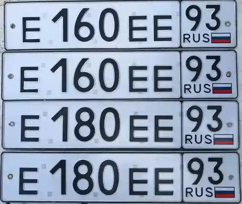 Продажа госномеров (4 шт.) - Е180ЕЕ, Е160ЕЕ93 - Госномера в Краснодар, Сочи