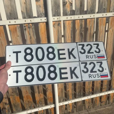Продажа госномеров (2 шт.) - Т808ЕК323, Т808ЕК - Регистрационные номера в Краснодар