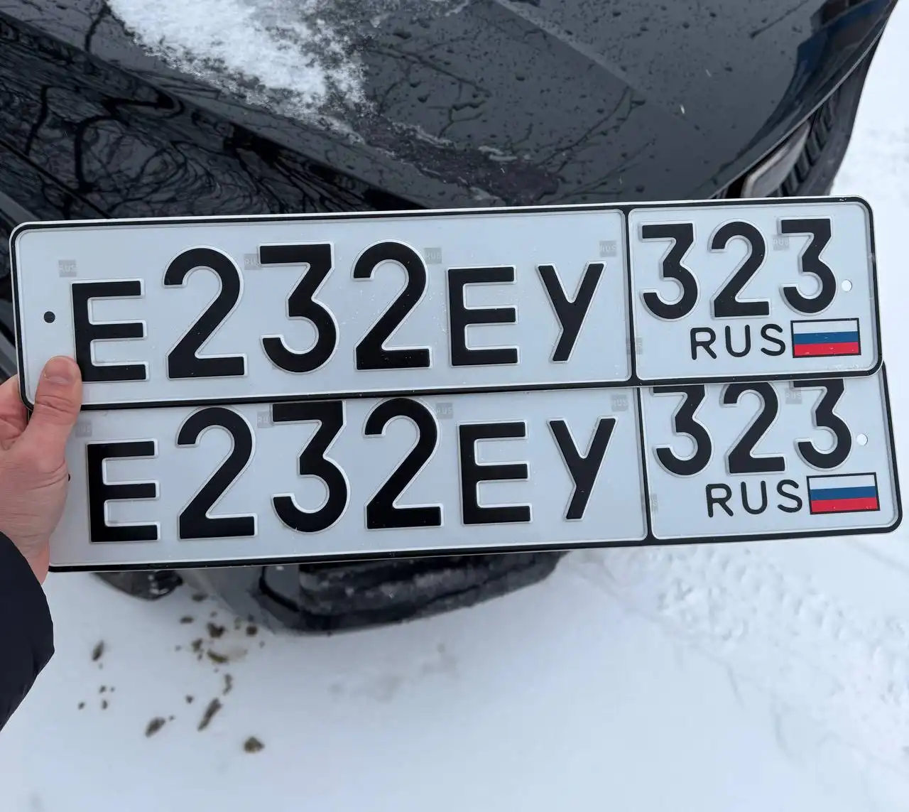 Продажа госномеров (2 шт.) - Е232ЕУ, Е232ЕУ323 - Регистрационные знаки (Госномера) в Краснодар