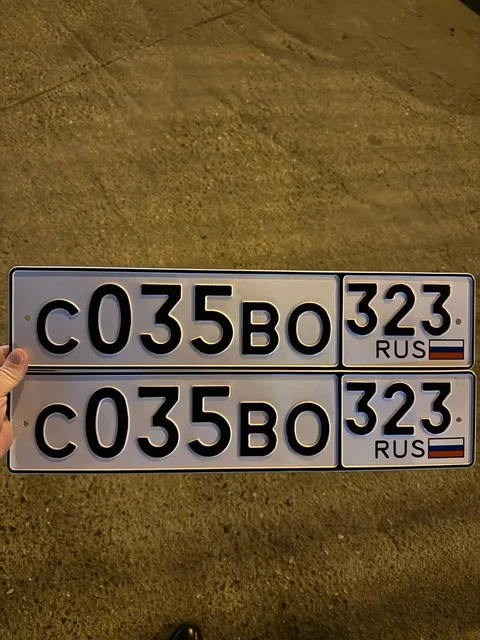 Продажа госномеров (2 шт.) - С035ВО323, С035В0323 - Гос номера в Краснодар