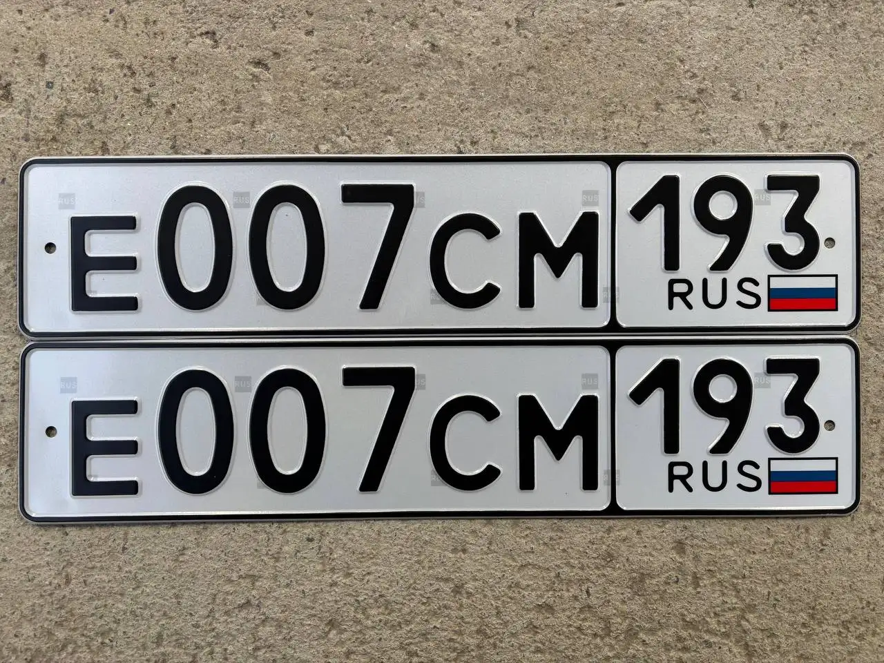 Продажа госномеров (2 шт.) - Н007СМ193, Е007СМ193 - Номера (Госномера) в Краснодар