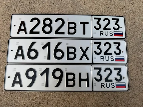 Продажа госномеров (3 шт.) - А616ВХ323, А919ВН323 - частное объявление в Краснодар, Сочи