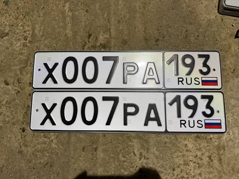 Продажа госномера Х007РА193 - Номера автомобильные в Краснодар, Сочи