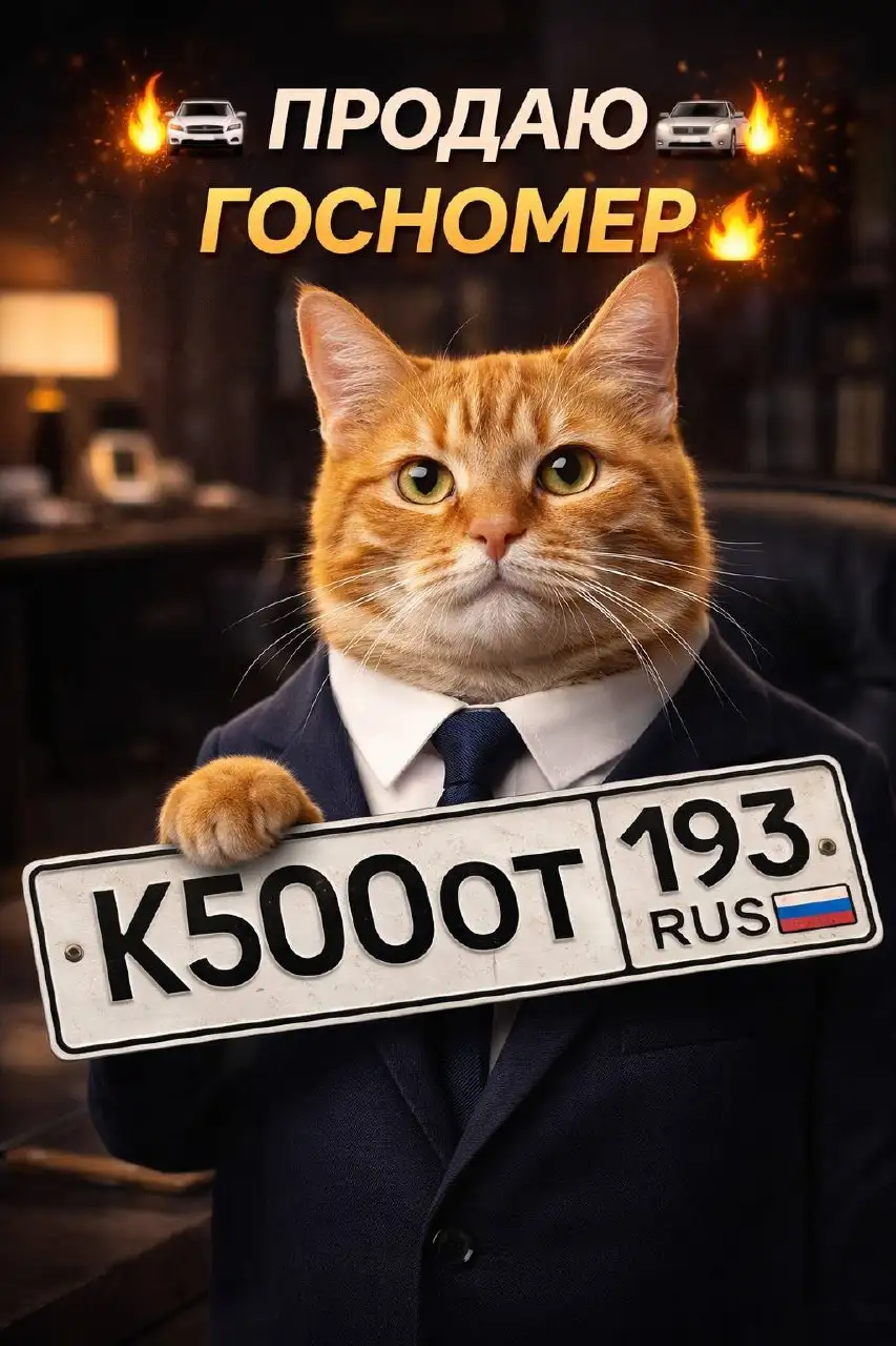 Продажа госномера К500ОТ193 - Номера (Госномера) в Краснодар