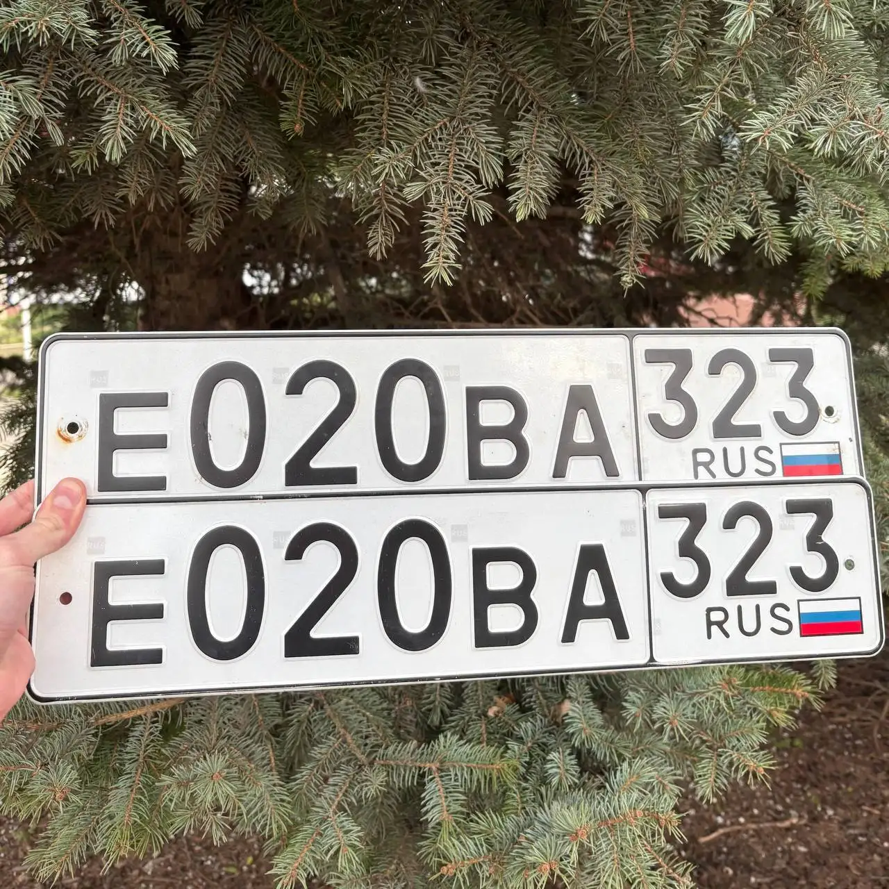 Продажа госномеров (2 шт.) - Н020ВХ323, Е020ВА323 - Запчасти (Госномера) в Краснодар