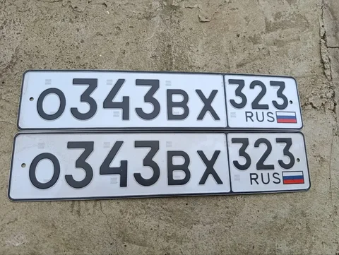 Продажа госномеров (2 шт.) - 0343ВХ323, Х0343ВХ323 - Госномера в Неизвестно