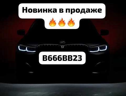 Продажа госномера В666ВВ23 - Чехлы в Краснодар