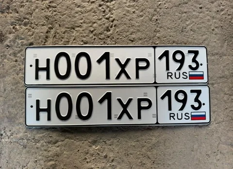 Госномер H001XP193 с оформлением - Автозвук и электроника в Краснодар