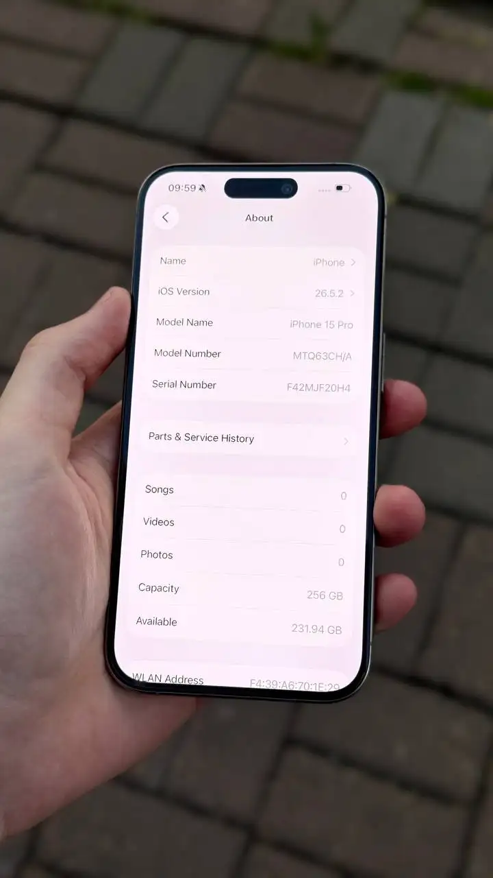 iPhone 15 Pro с неработающим Face ID и аккумулятором 88% - Смартфоны (Электроника) в Саранск