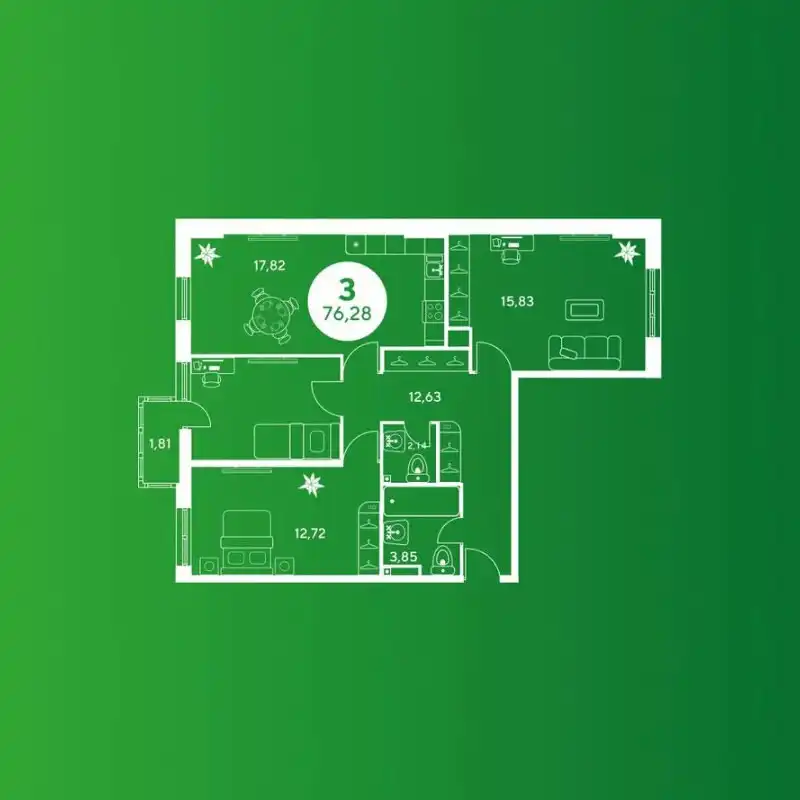 Квартиры в ЖК «Гринсайд» в центре Ростова-на-Дону - Квартиры (Недвижимость) в Ростов-на-Дону