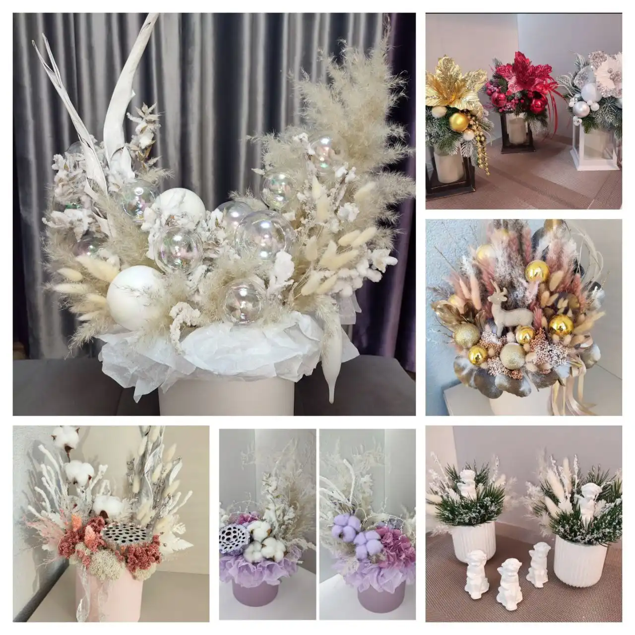 Новогодние композиции, ёлки, шоколад и декор