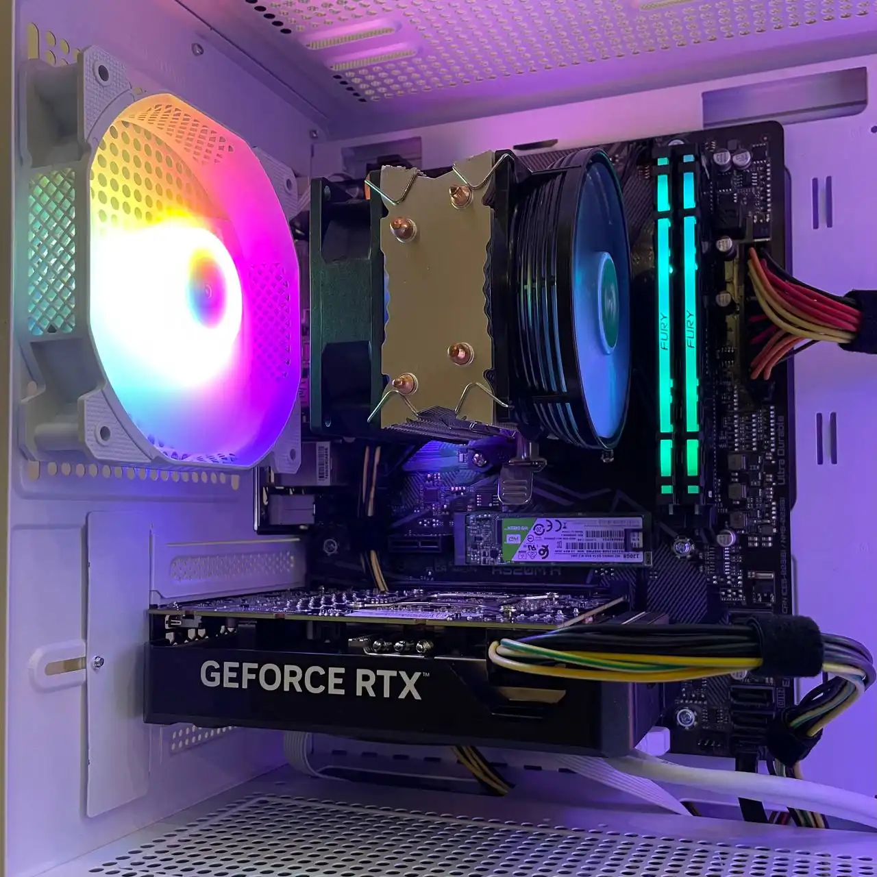 Игровой компьютер AMD Ryzen 5 5500 + RTX 4060 Ti - Компьютеры и комплектующие (Электроника) в Екатеринбург