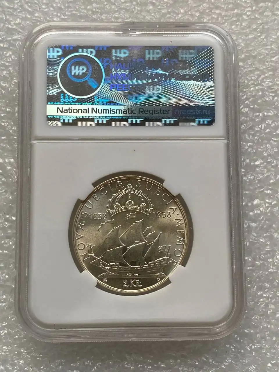 Монеты Швеция 2 кроны 1938 MS65 и Германия 3 марки 1912 Фридрих Август AUdet - Нумизматика (Хобби и отдых) в Екатеринбург