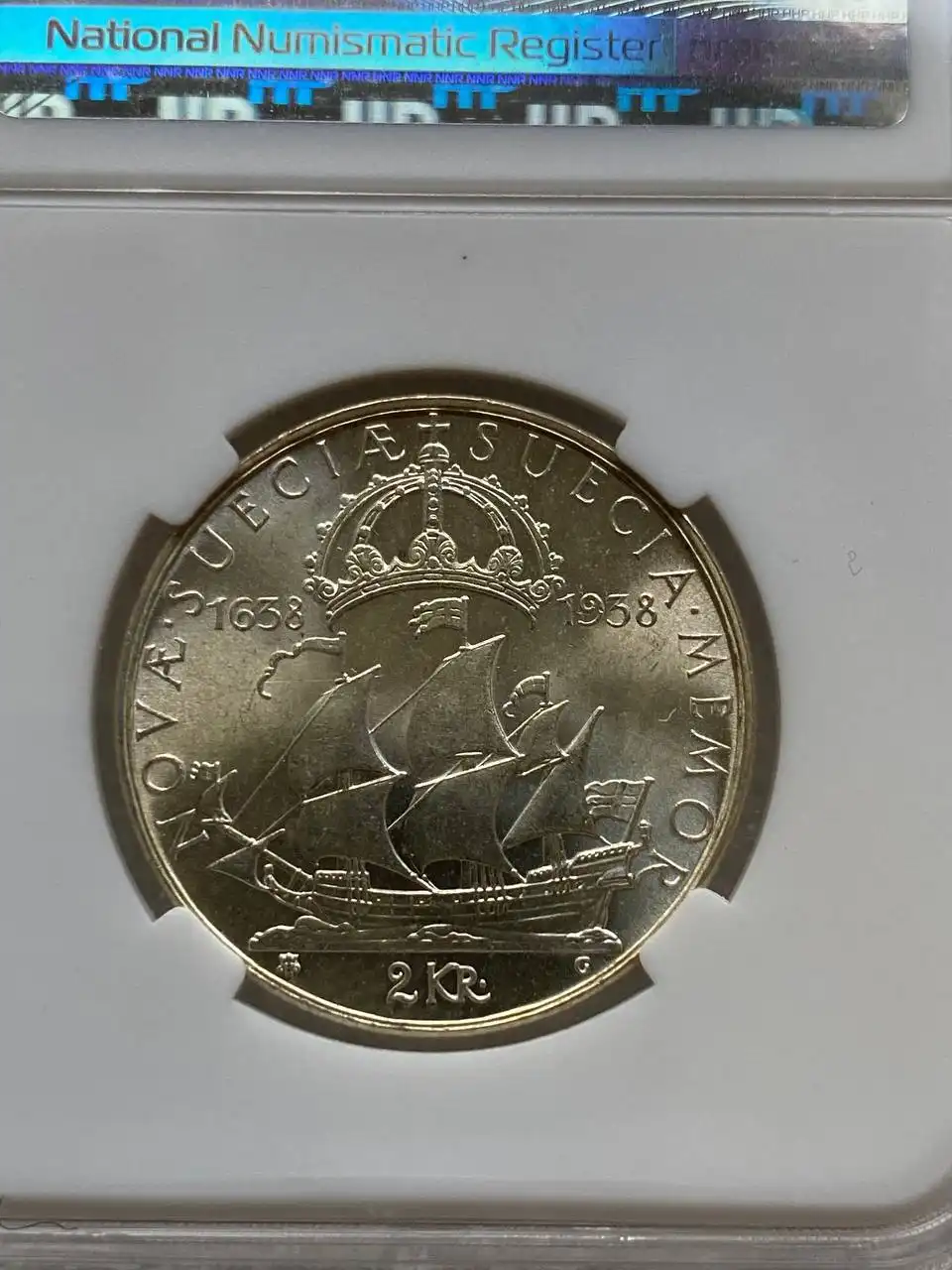 Монеты Швеция 2 кроны 1938 MS65 и Германия 3 марки 1912 Фридрих Август AUdet - Нумизматика (Хобби и отдых) в Екатеринбург