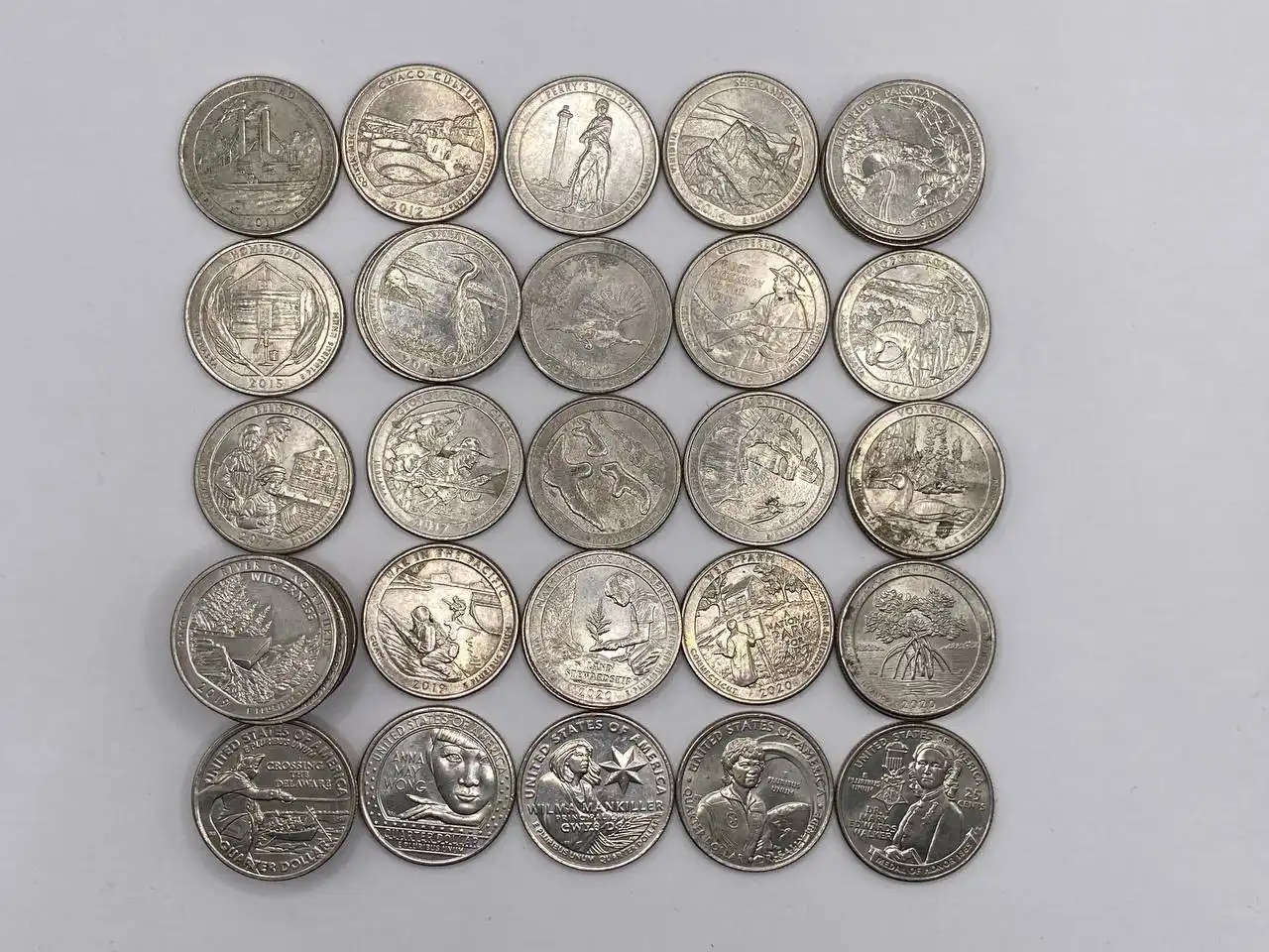 Коллекционные монеты США 25 центов разных годов - Коллекционные монеты (Барахолка) в Екатеринбург