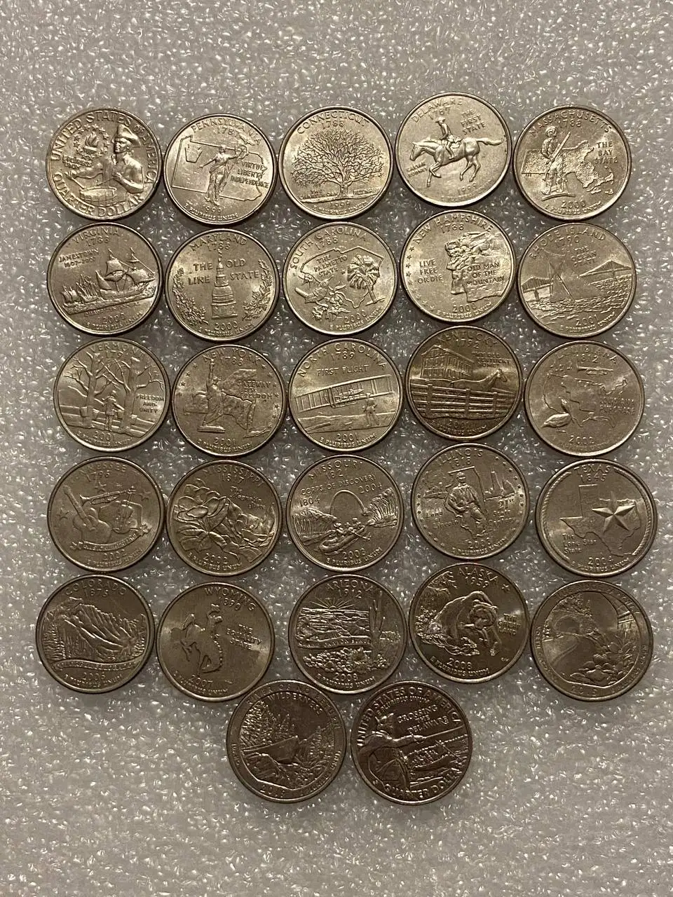 Набор квотеров США 27 штук без повторов - Барахолка в Екатеринбург