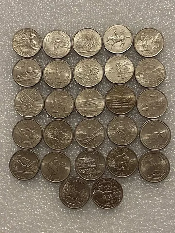 Набор квотеров США 27 штук без повторов - Металлические емкости в Екатеринбург