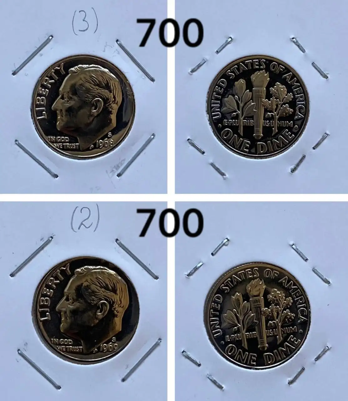 Монеты США 10 центов пруф - Нумизматика (Хобби и отдых) в Екатеринбург