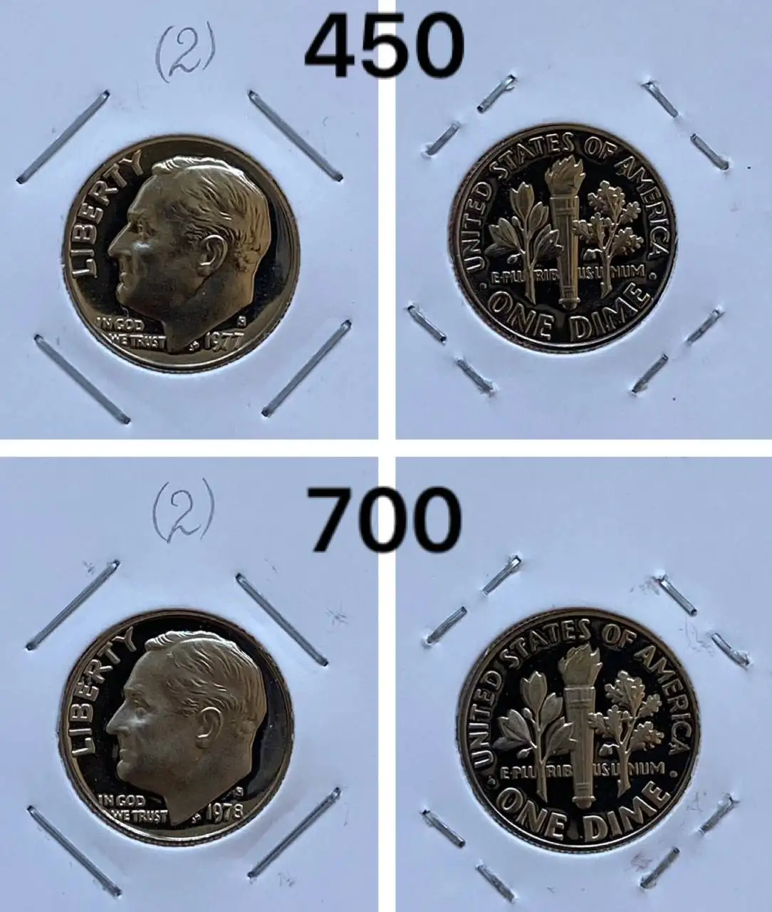 Монеты США 10 центов пруф - Нумизматика (Хобби и отдых) в Екатеринбург