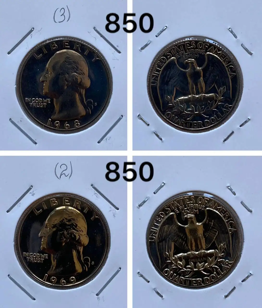 Монеты США 25 центов пруф - Нумизматика (Хобби и отдых) в Екатеринбург