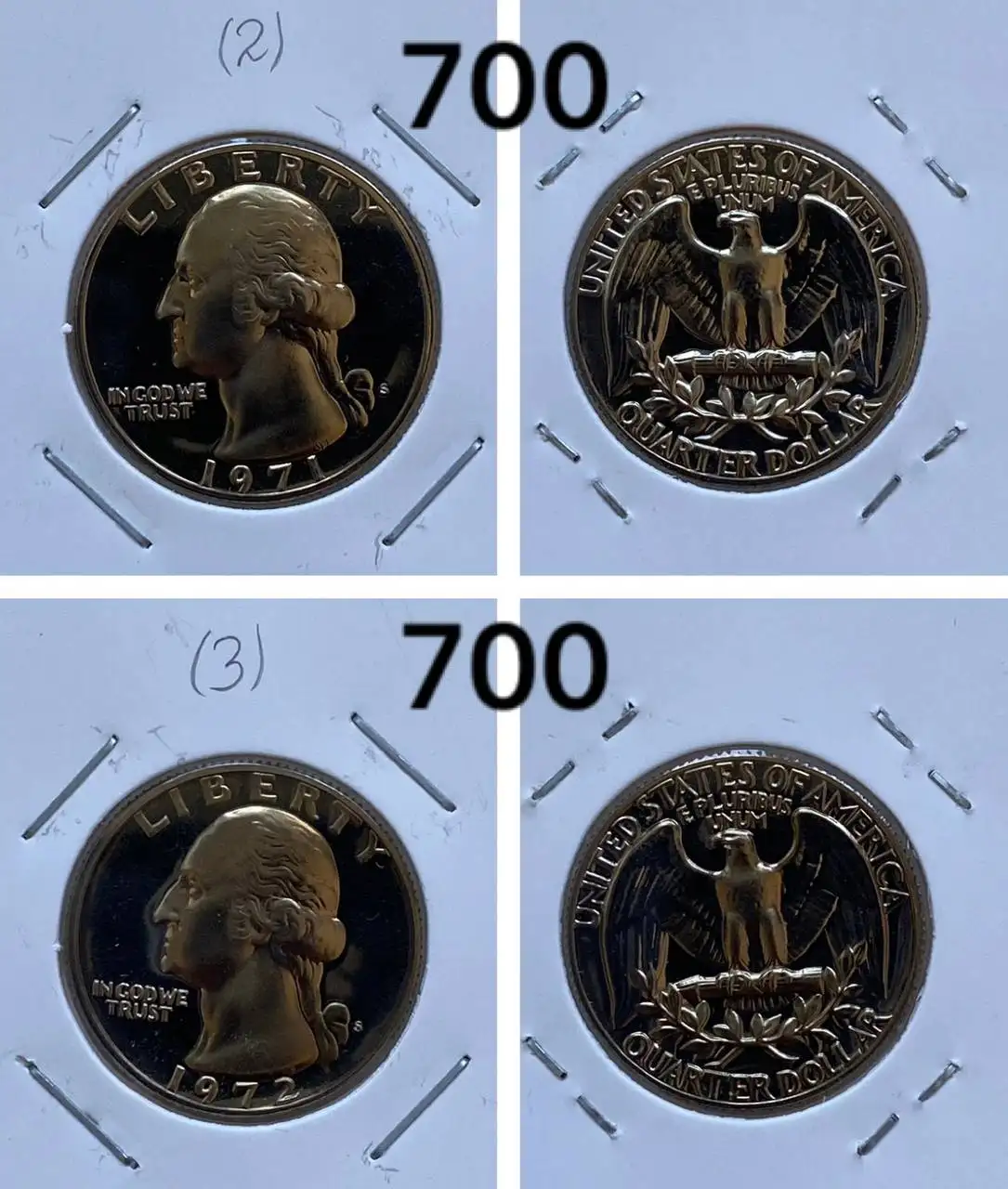 Монеты США 25 центов пруф - Нумизматика (Хобби и отдых) в Екатеринбург