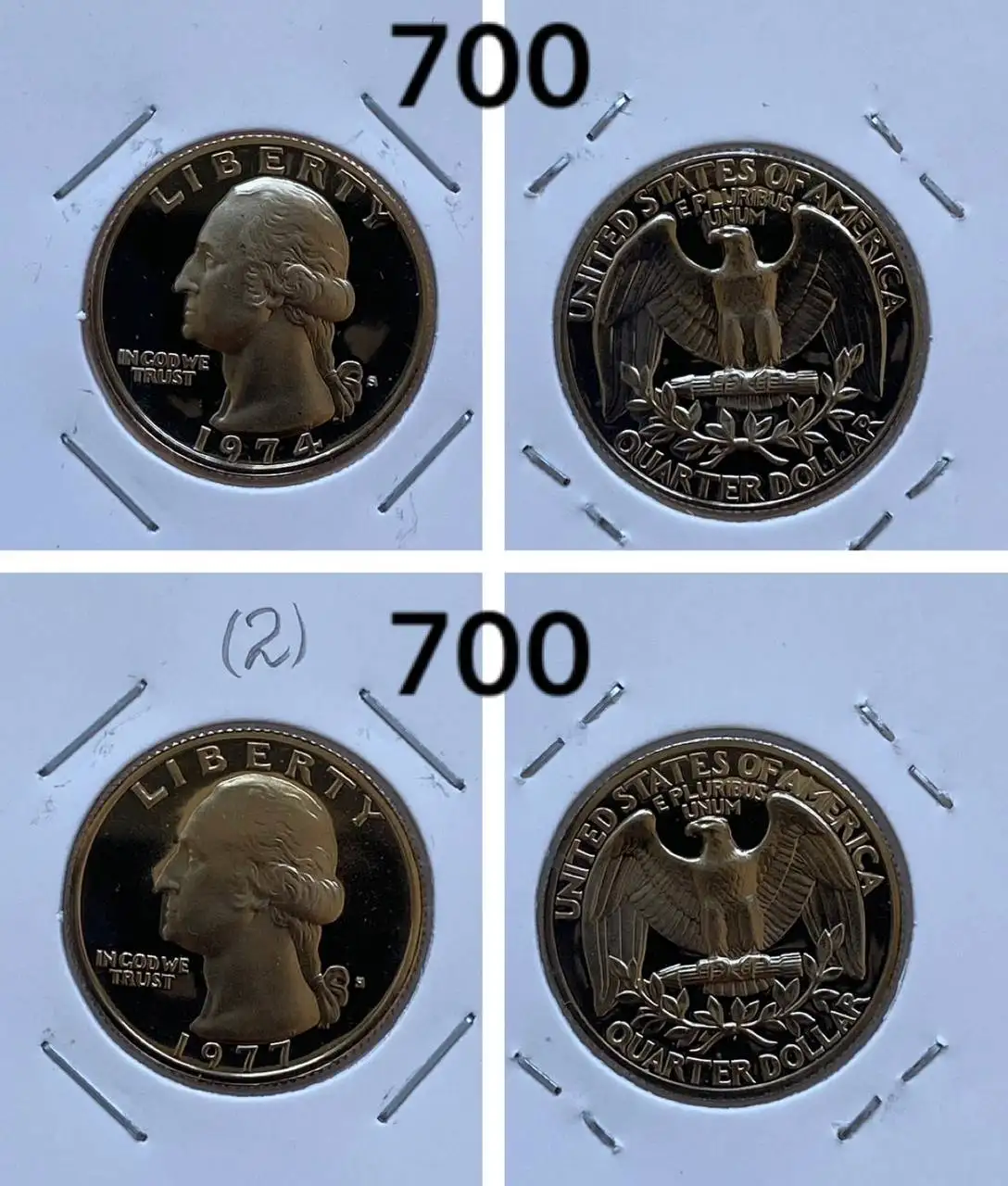 Монеты США 25 центов пруф - Нумизматика (Хобби и отдых) в Екатеринбург