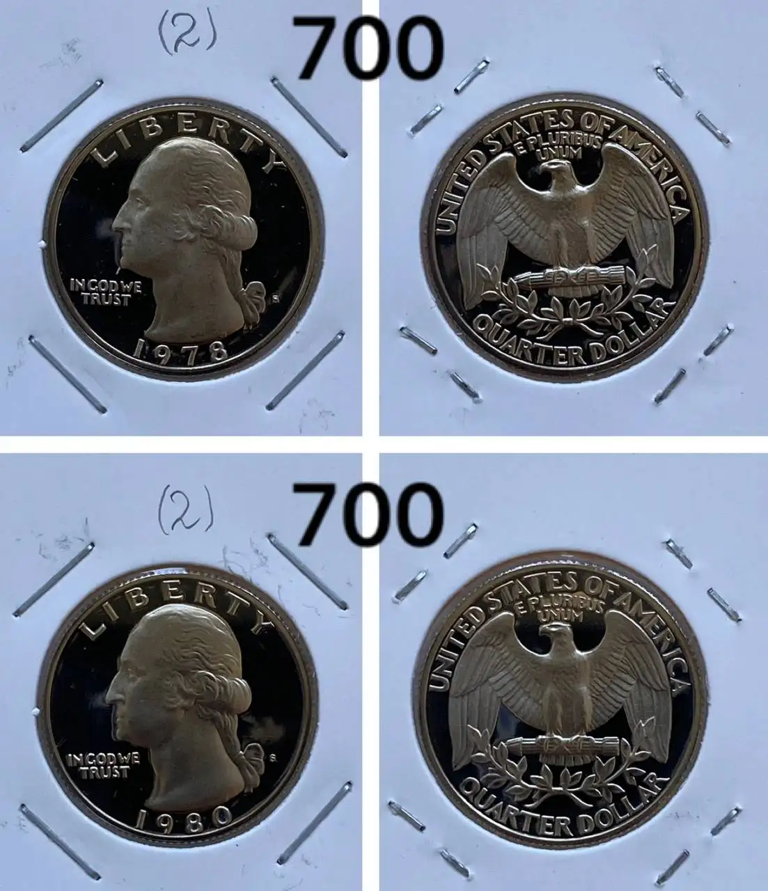 Монеты США 25 центов пруф - Нумизматика (Хобби и отдых) в Екатеринбург