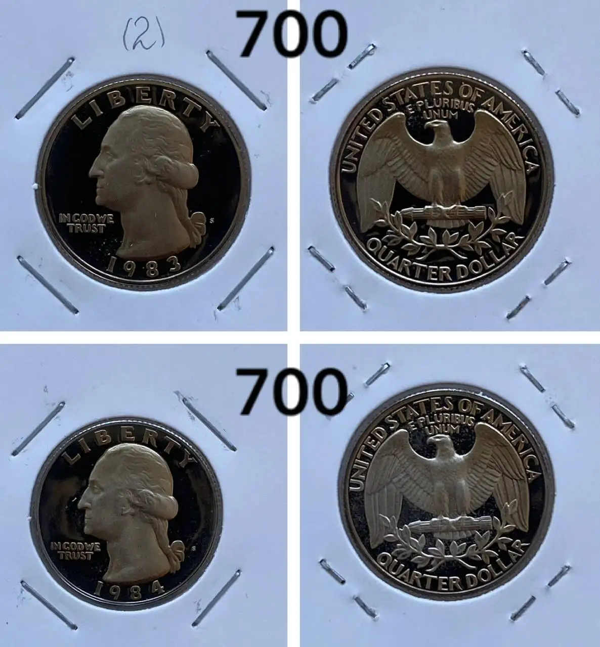 Монеты США 25 центов пруф - Нумизматика (Хобби и отдых) в Екатеринбург